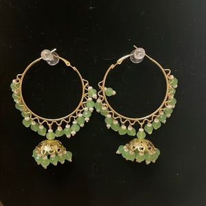 Earrings brand new lime color
